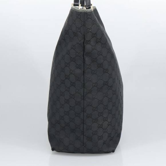 GUCCI GG Canvas Tote Bag Black Gold 002 1097 2404 Auth 97577 - Picture 4 of 16